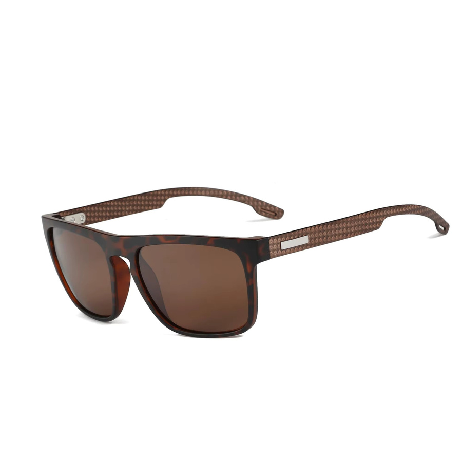 ZENOTTIC Sonnenbrille, quadratisch, Vollrand, TR90, braun, Herren - Bild 1