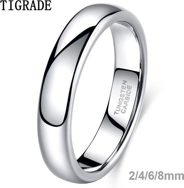 Tigrade Ring, Wolfram, Silber, Unisex, Verlobungsring - Bild 1