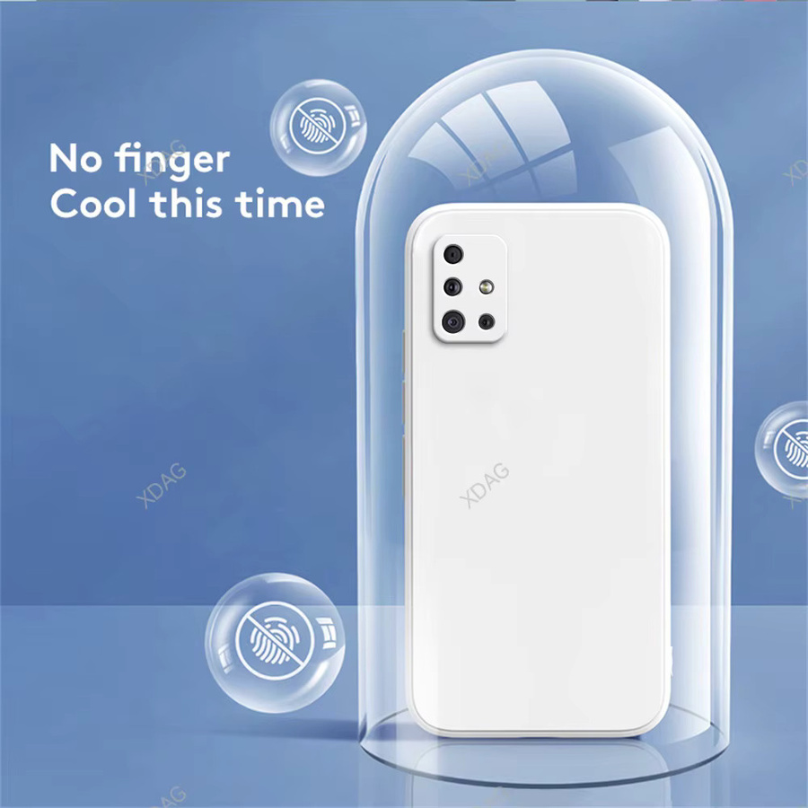 Samsung Handyhülle aus weichem Silikon für Galaxy A51 A71 A31 A21S A41 in Beige mit Kameraschutz - Bild 1