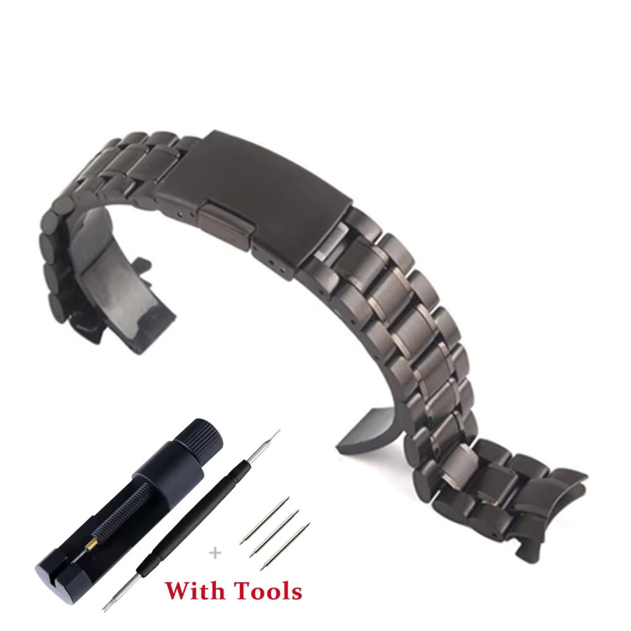 Zhangeer Uhrenarmband Edelstahl, Schwarz, Unisex - Bild 3
