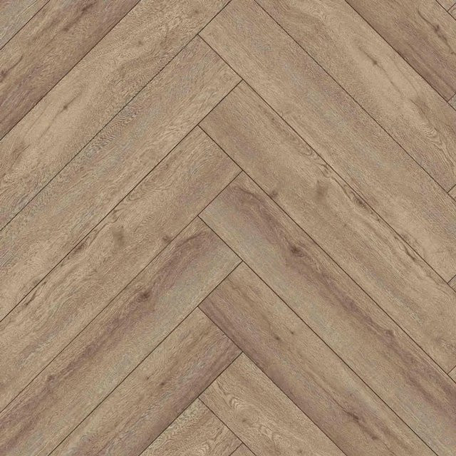 Anaturo Rigid-Vinylboden Mio 55 Click Plus Eiche Varese Fischgrät in Braun Holzoptik - Bild 1