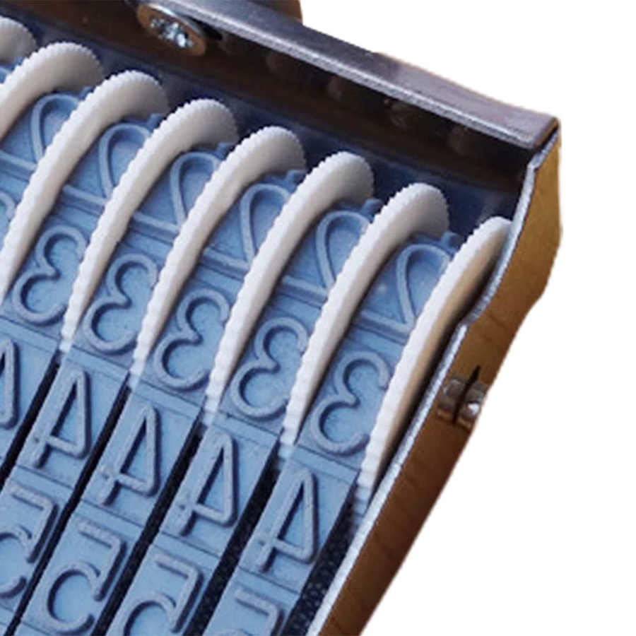 Kesoto Zahlenstempel aus Gummi mit 11 Stellen als Multifunktions-Rolle für Datumsstempel und Zahlen - Bild 4