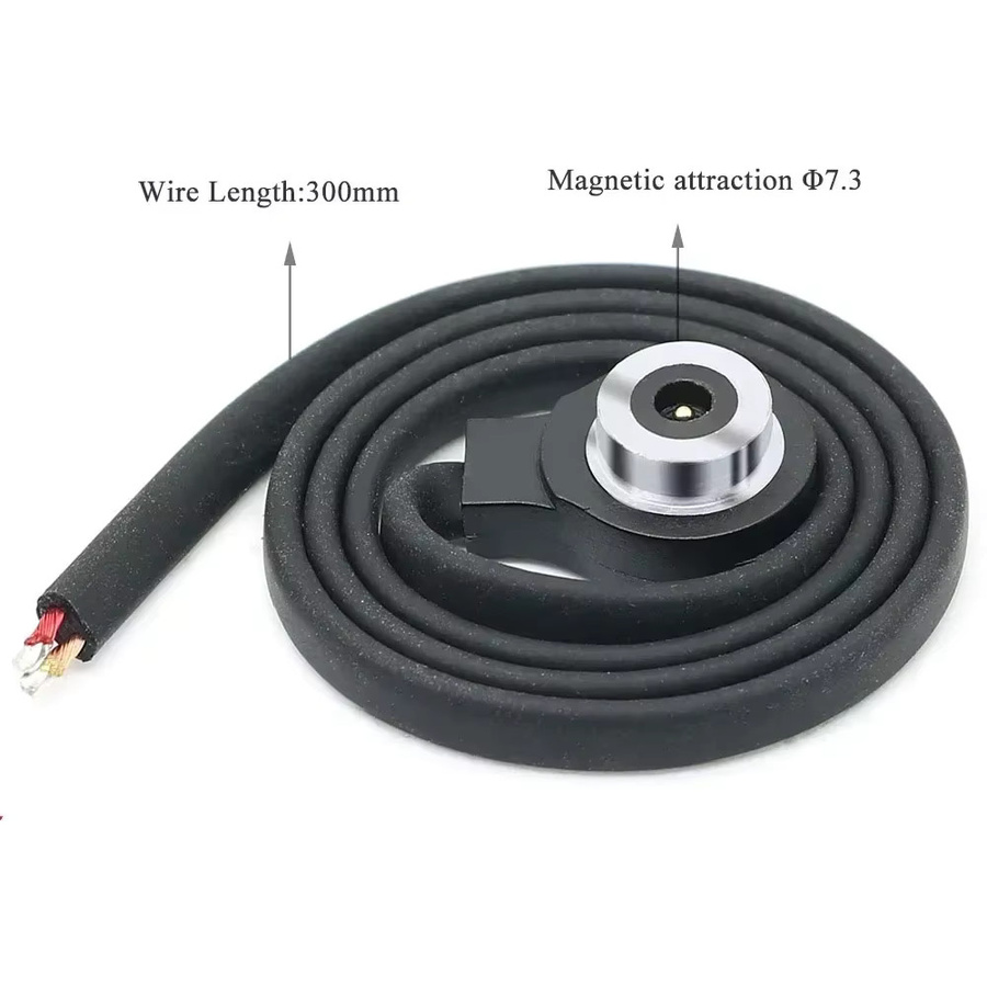 MAOLEI Magnetisches Ladekabel 12V 2,8A Wasserdichtes Stecker-Buchse Set in Schwarz für Wearable-Geräte - Bild 2