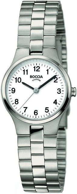 Boccia Damenuhr, Titan, Silber, Quarz, 25 mm, 5 ATM - Bild 1