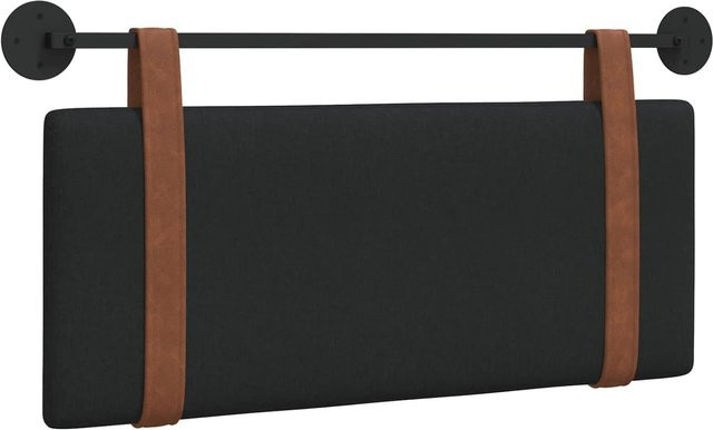 vidaXL Polsterpaneel zum Aufhängen in Schwarz, B/H/T: 110 x 55 x 5 cm - Bild 1