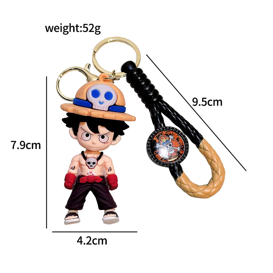 Bandai Schlüsselanhänger One Piece Luffy, 3D-PVC-Figur, Unisex - Bild 2