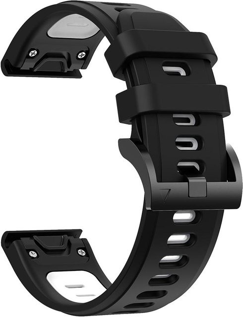 Sunshine168 Uhrenarmband Silikon, Schwarz, Unisex, 22mm - Bild 1