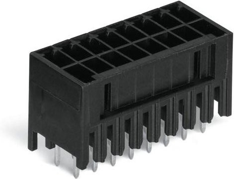WAGO Stiftleiste 1735 Standard Schwarz, 36 Pol, Rastermaß: 3,50 mm, 20 Stück - Bild 1