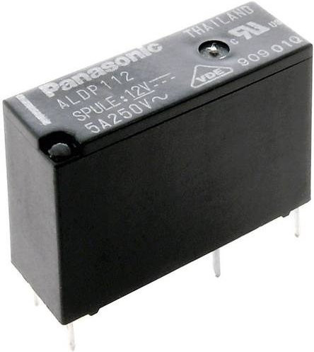Panasonic ALDP112 Printrelais 12 V/DC 5A 1 Schließer in Schwarz - Bild 1