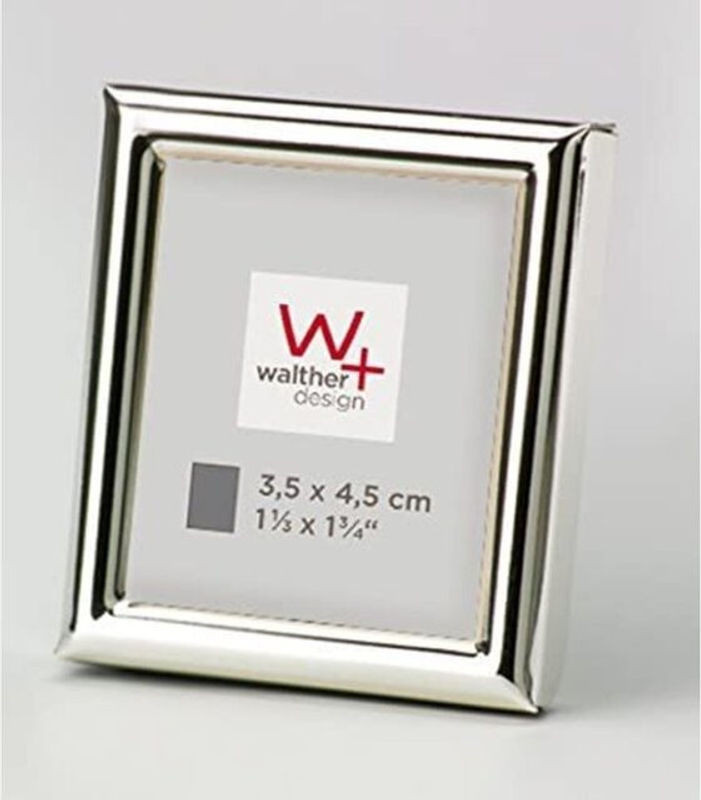 Walther Chloe Portrait Tischaufsteller aus Metall in Silber für 3,5 x 4,5 cm - Bild 1