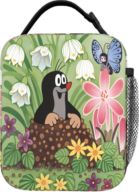 Thermische Brotdose mit Krtek Maulwurf Motiv von Fancy Style Studio, Mehrfarbig, Tragbare Kühltasche für Schule und Kinder - Bild 1