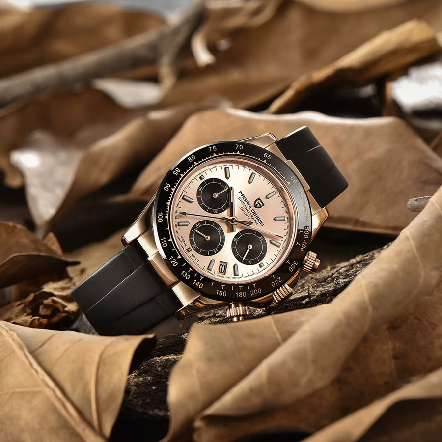 Pagani Design Chronograph, Quarz, Edelstahl, Weiß, Herren - Bild 3