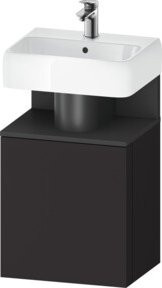Duravit Waschtischunterschrank Qatego in Grau Matt, B/T/H: 44 x 35 x 64,5 cm - Bild 1