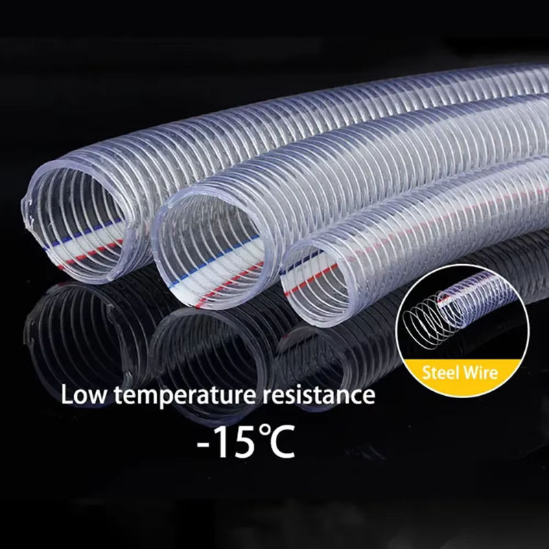 Flexibler PVC-Stahldrahtschlauch transparent mit ID 10-40 mm - Bild 4