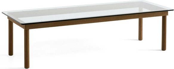 HAY Kofi Beistelltisch Rechteckig aus Glas und Holz in Transparent - Bild 1