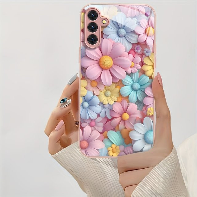 Samsung Hartglas-Handyhülle mit Schutzhülle für Samsung Galaxy A56 5G in Multicolour - Bild 1