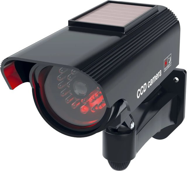 Basi CCD Solar Kamera-Attrappe KA 311 Schwarz solarbetrieben IP 23 - Bild 1