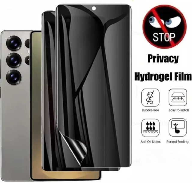 Samsung Galaxy S26 S25 S24 S23 S22 S21 S10 Plus Anti-Spy Hydrogel Displayschutz Folie im Set (2-3 Stück) - Bild 1