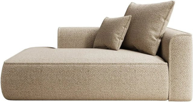 Vente-unique Recamiere Pineta ohne Schlaffunktion in Taupe mit Chenille-Stoff, Breite: 180 cm, Tiefe: 115 cm, Höhe: 67 cm - Bild 1