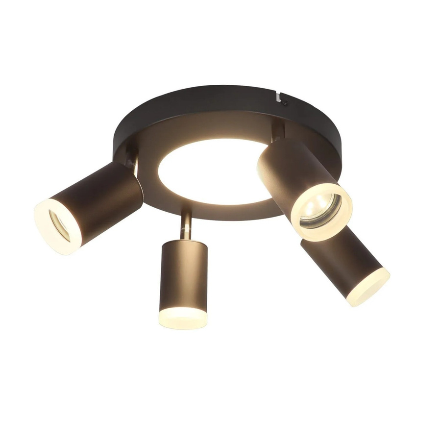 NETTLIFE Deckenstrahler aus Metall in Schwarz, moderner LED-Strahler mit GU10-Fassung und verstellbarer Ausrichtung - Bild 2
