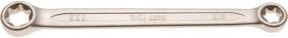 BGS Doppel-Ringschlüssel mit E-Profil-Ringköpfen aus Chrom-Vanadium in Silber SW E16 x E22 - Bild 1