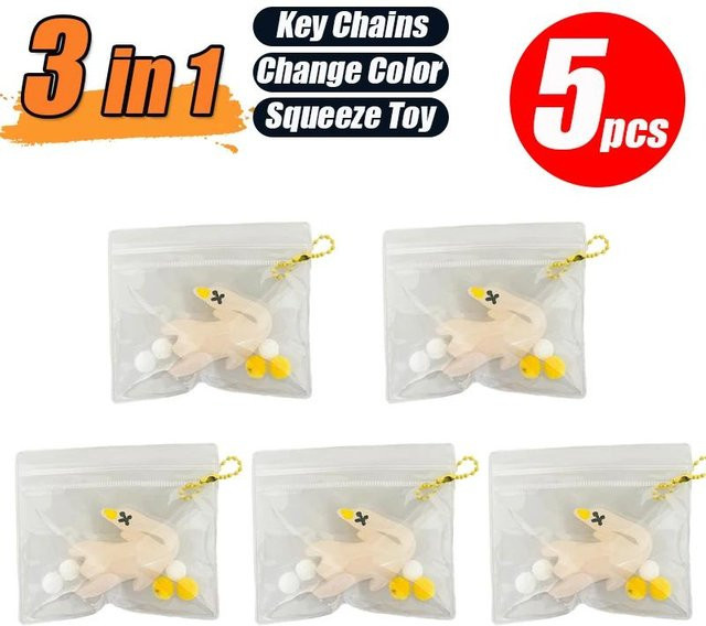 UV-Schlüsselanhänger Enten, beige, Unisex - Bild 1