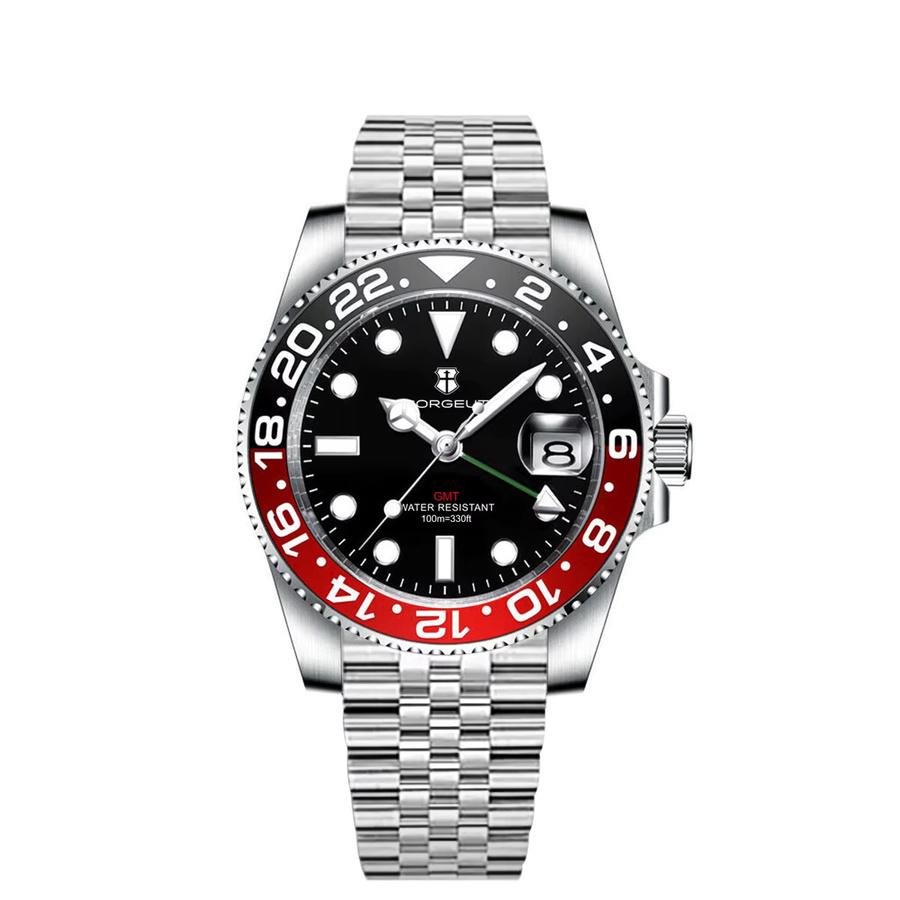 Corgeut Armbanduhr, Quarz, Edelstahl, 40 mm, Herren, Saphirglas - Bild 2