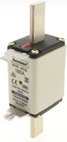 Eaton NH-Sicherung 160NHG02BI Größe D02 mit mechanischer Sicherungsanzeige 500V 3er-Set in Weiß - Bild 1