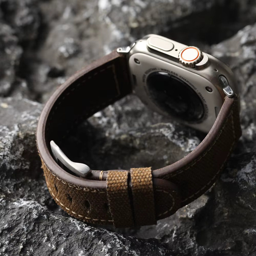 Raystray Uhrenarmband Leder, Vintage, Herren - Bild 3