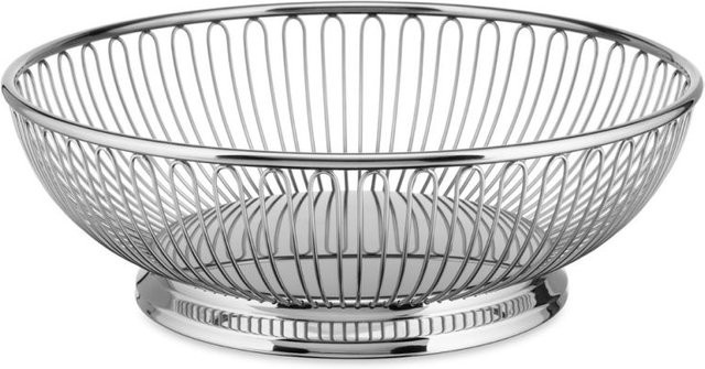 Alessi Drahtkorb 826/24 aus Edelstahl, Silber, Durchmesser: 24,5 cm, Höhe: 8,5 cm - Bild 1