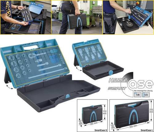 Hazet SmartCase-Werkzeugkasten 165-L in Blau-Schwarz aus Kunststoff, B/T/H: 165,0 x 35,5 x 23,1 cm - Bild 1