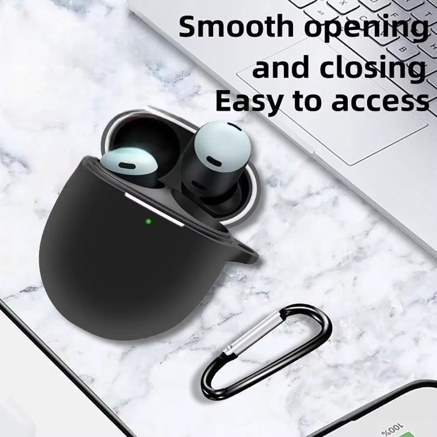 Silikon-Kopfhörer-Abdeckung für Google Pixel Buds Pro in Rot, stoßfeste Hülle für kabellose Bluetooth-Ohrhörer - Bild 3