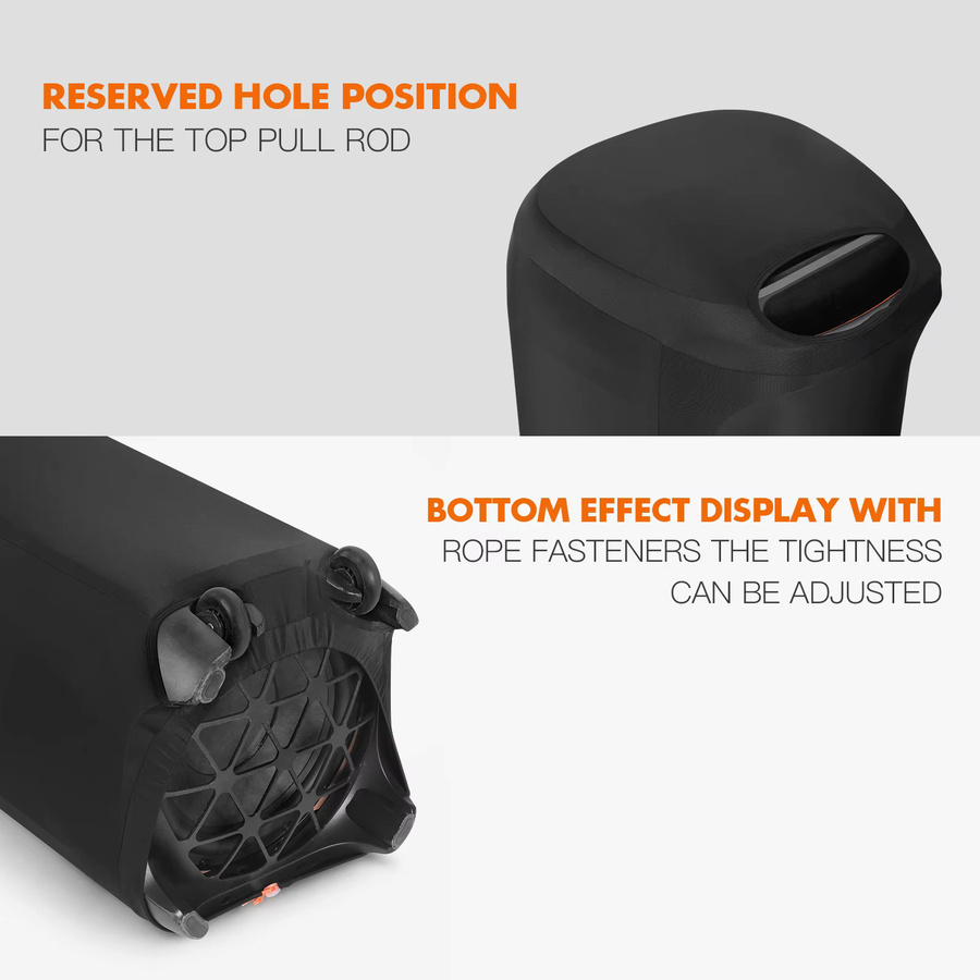 Schwarze Staubschutzhülle aus Lycra für JBL Partybox Ultimate, 1000, 720, 710, 520 und 320 - Bild 4
