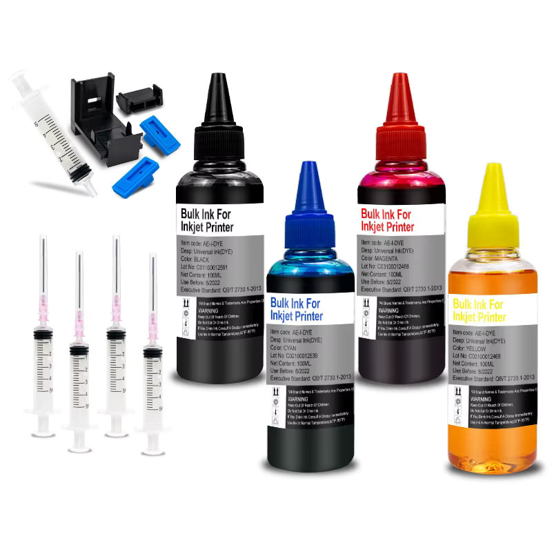 Royek Universelles Tinten-Nachfüllset für Tintenstrahldrucker, Multicolor, kompatibel mit Epson, Canon, HP, Brother, Lexmark und DELL, Ecotank- und CISS-Systeme, Patrone 305 - Bild 4