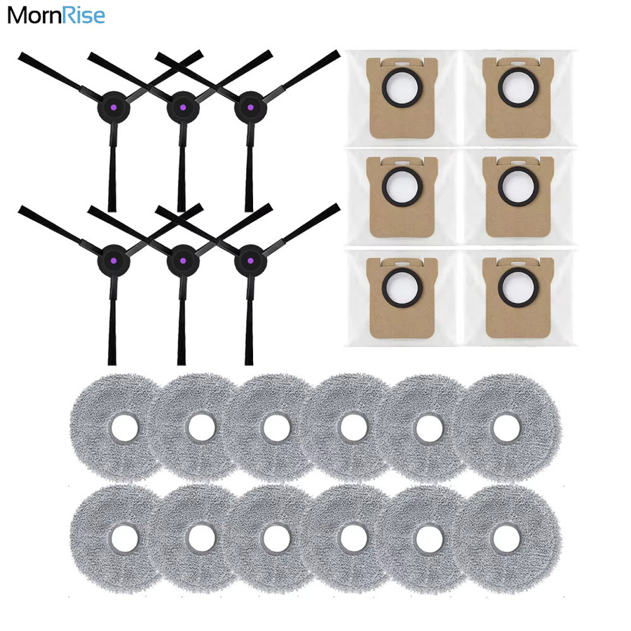 Mornrise Zubehör-Set für Jonr P20 Pro Roboter-Staubsauger mit Hauptbürste, Filtern, Staubbeuteln und Wischpads - Bild 1