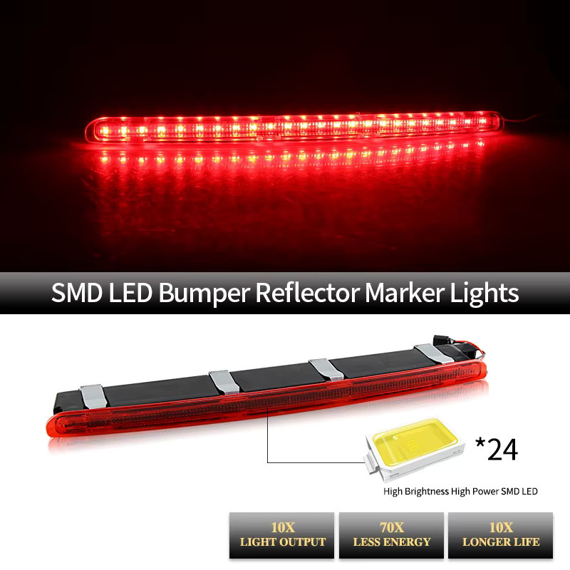 SAARMAT LED Bremslicht für Mercedes-Benz C-Klasse W203 (2001-2007), Canbus 12V, Rot - Bild 4