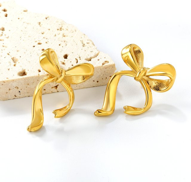 Ohrstecker LUXUKISSKIDS, Edelstahl, Gold, Damen - Bild 1