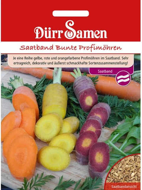Dürr Samen Saatband Bunte Profimöhren F1 Saatgut - Bild 1