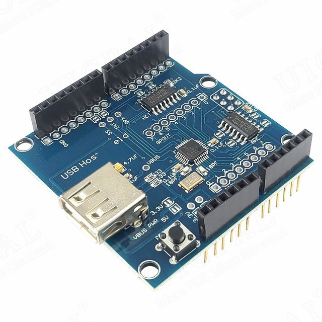 USB Host Shield 2.0 Erweiterungsmodul für Google ADK mit MAX3421 USB Debugging Development Board für Arduino in Blau - Bild 1