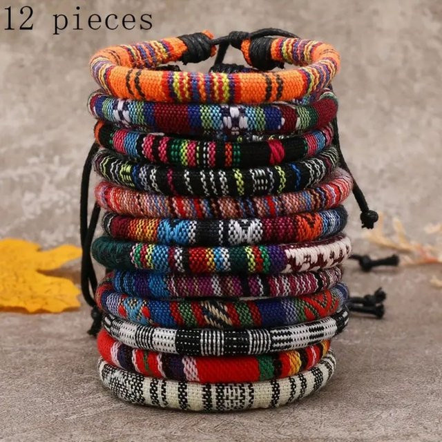 Armband Baumwolle, böhmische Farbe, Unisex - Bild 1