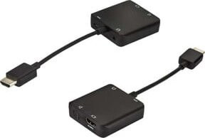 e+p HDMI-HDMI-Konverter Bildaufwerter 4K HDK 44 in Schwarz mit HDMI, Optical, 3.5 mm Jack und Micro USB Anschlüssen - Bild 1