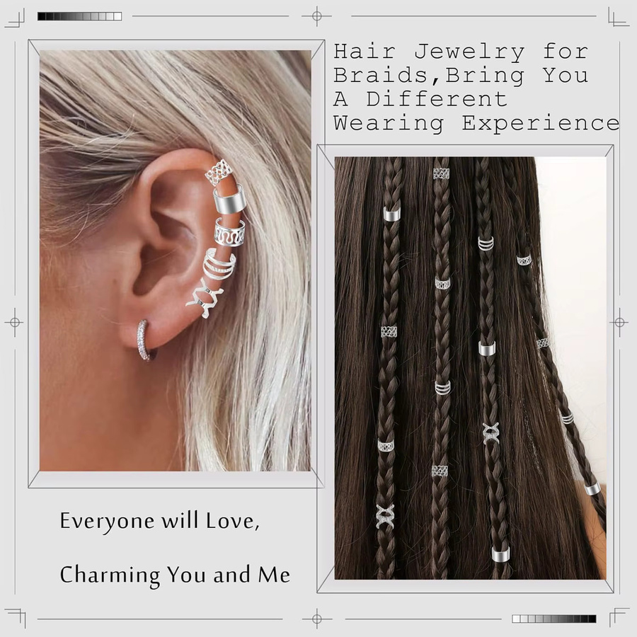 Haarmanschetten Clips, Legierung, Unisex - Bild 3
