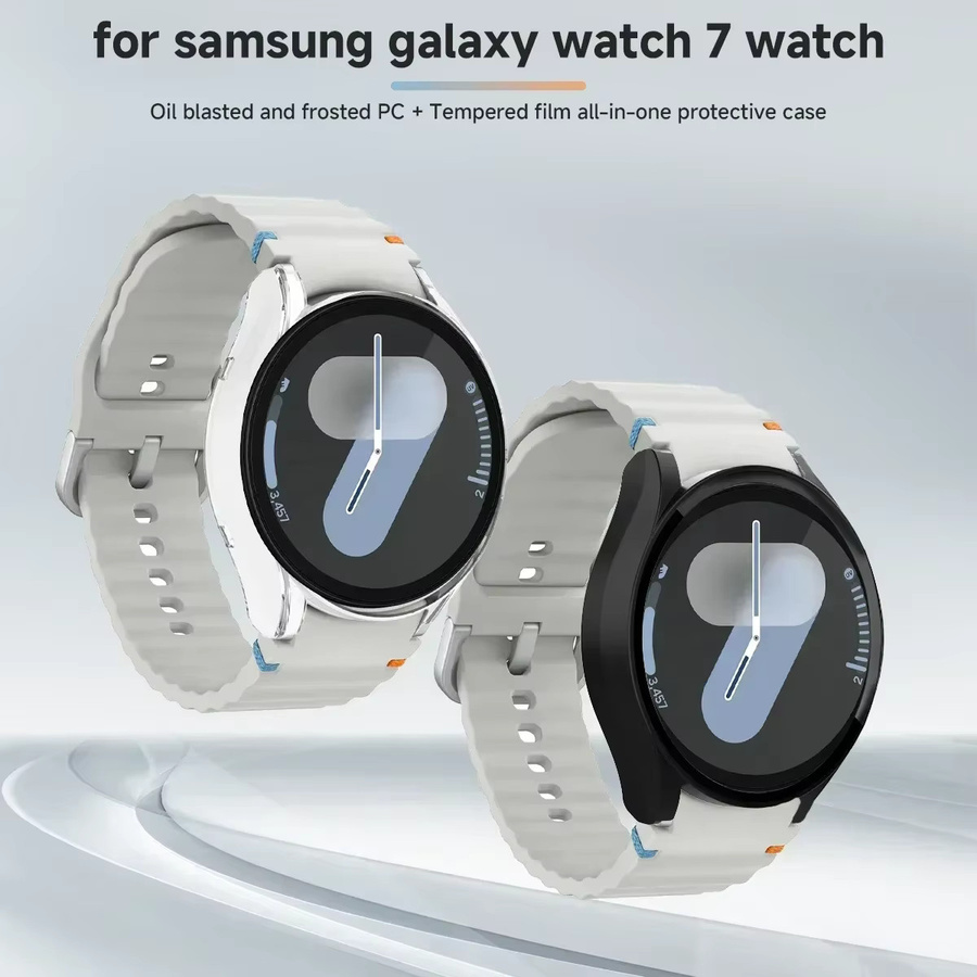 CAOWTAN Uhrenzubehör, Silikonband, Gehäuse und Schutzabdeckung, Samsung Galaxy Watch 7 40 mm 44 mm, Unisex - Bild 5