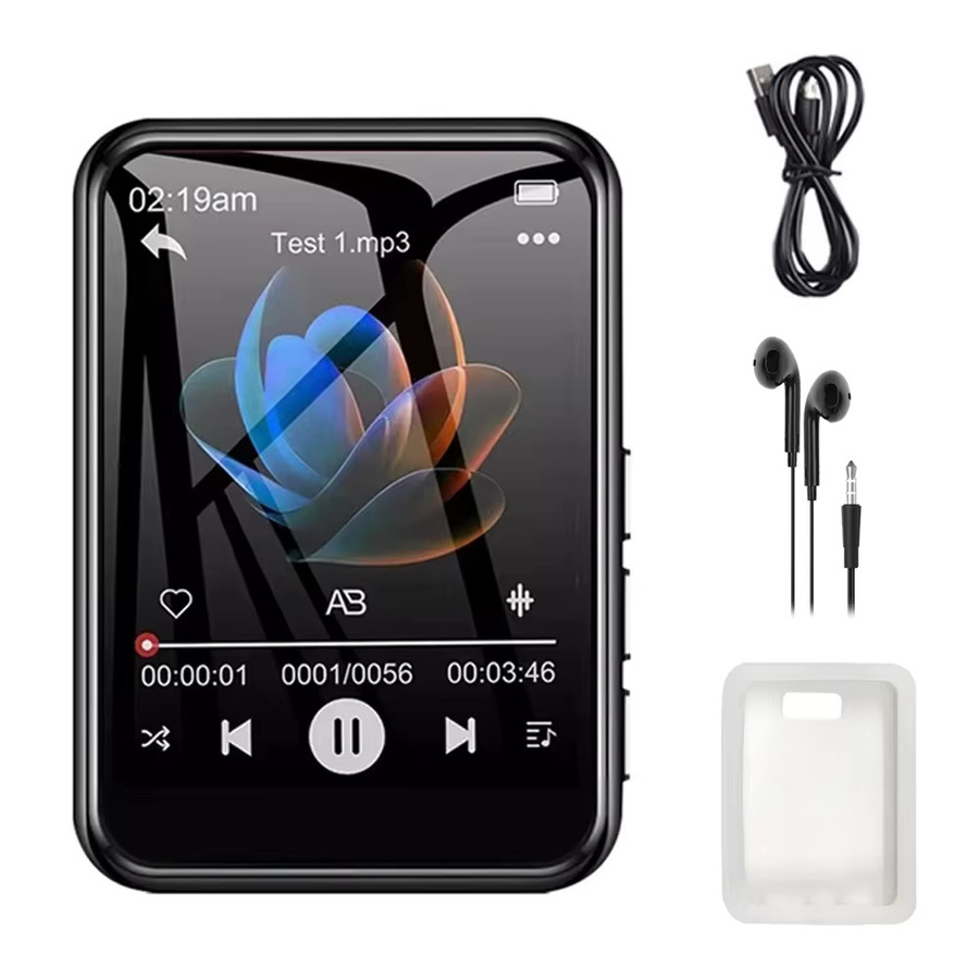 AideeMaster MP3-Player mit 32GB internem Speicher, 2,4-Zoll-Touchscreen, Bluetooth 5.4, HiFi-Musikplayer mit Aufnahmefunktion, Lautsprecher und E-Book-Funktion in Schwarz - Bild 5
