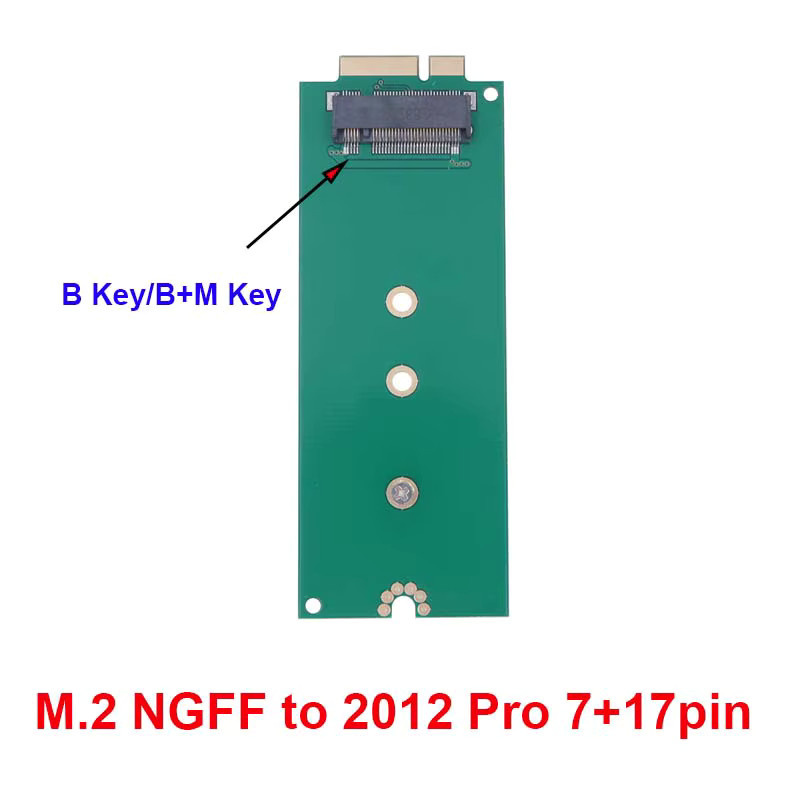 M.2 NGFF mSATA zu 7+17-Pin Adapterkarte für Apple MacBook Pro A1425 A1398 MC975 MC976 MD212 MD213 ME662 ME664 ME665 Laptop-Upgrade - Bild 3
