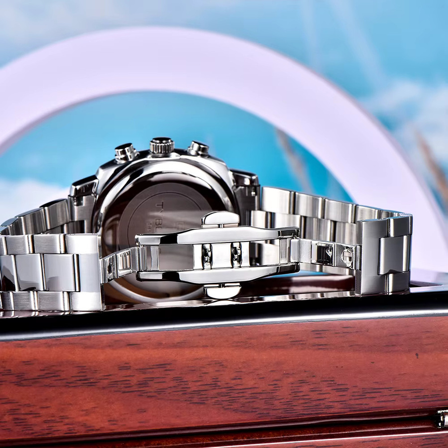 PAGANI DESIGN Chronograph, Quarz, Edelstahl, Schwarz, Herren - Bild 4