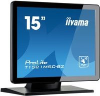 Iiyama ProLite T1521MSC-B2 15 Zoll PCAP Bezel Free Front 10-Punkt Touchscreen-Monitor in Schwarz - Bild 2