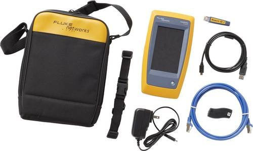 Fluke Networks LIQ-DUO-H6-EU Netzwerk und WiFi Tester für CAT 4, CAT 5, CAT 5e und WiFi 6E in Gelb - Bild 1