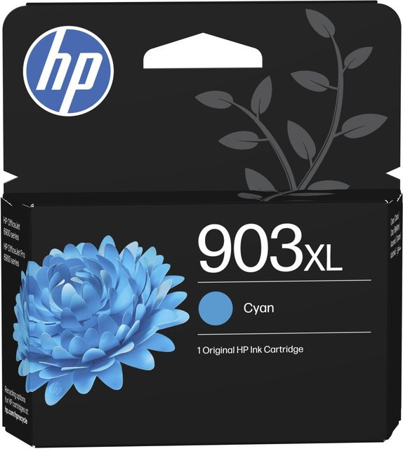HP 903XL Cyan Original Tintenpatrone mit hoher Reichweite für HP OfficeJet Pro 6974 und HP OfficeJet 6950 - Bild 1