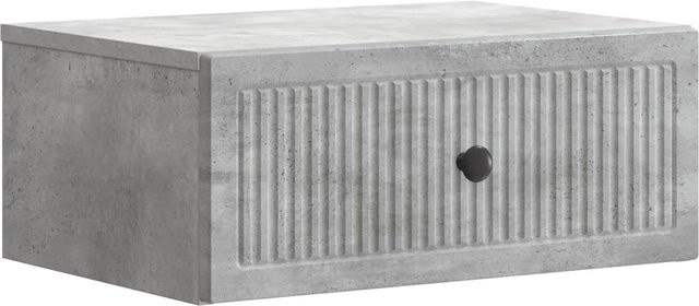 vidaXL Nachttisch in Betongrau mit modernem geometrischem Design, B/T/H: 49 x 34,5 x 20 cm - Bild 1